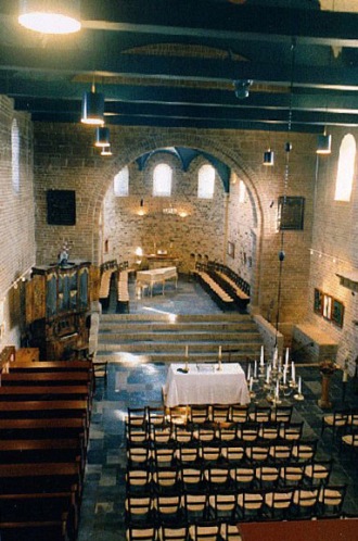 Het interieur van de Michaelskerk na de laatste restauratie
